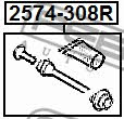 Febest Caliper slide pin – price 15 PLN