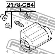 Wheel Brake Cylinder Febest 2178-CB4