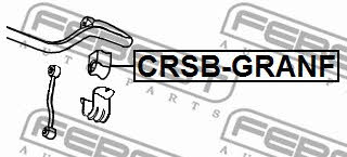 Front anti roll bar bush Febest CRSB-GRANF