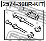 Febest Caliper slide pin – price [object Object] PLN