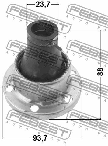 Gimbal shaft boot Febest 1215-TERSA