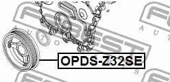 Pulley crankshaft Febest OPDS-Z32SE