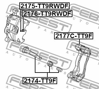 Febest Caliper slide pin – price 46 PLN