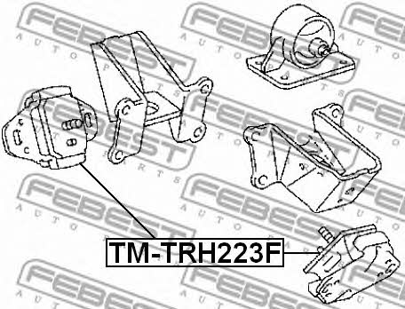 Engine mount, front Febest TM-TRH223F