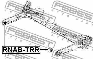 Febest Rear axle bush – price [object Object] PLN