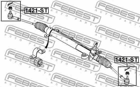 Febest Tie rod end outer – price 54 PLN