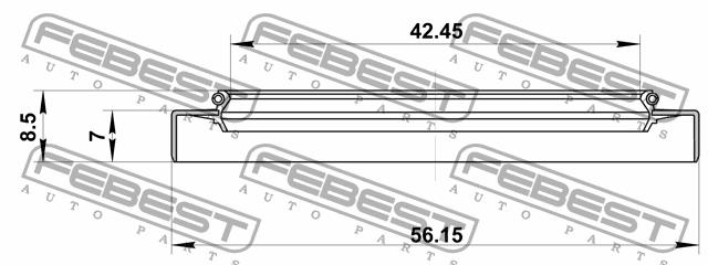 SEAL OIL-DIFFERENTIAL Febest 95GDY-44560709X