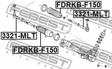 Febest Tie rod end outer – price 52 PLN