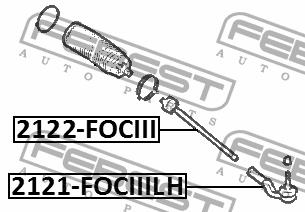 Inner Tie Rod Febest 2122-FOCIII
