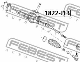 Inner Tie Rod Febest 1822-J13