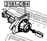 Master cylinder, clutch Febest 2181-CB4