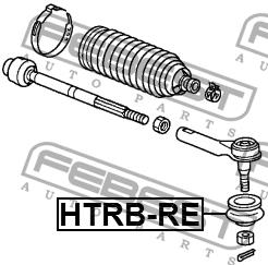 Steering tip boot Febest HTRB-RE