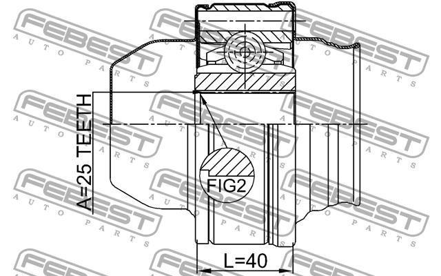 CV joint Febest 2011-GRCHSHAF