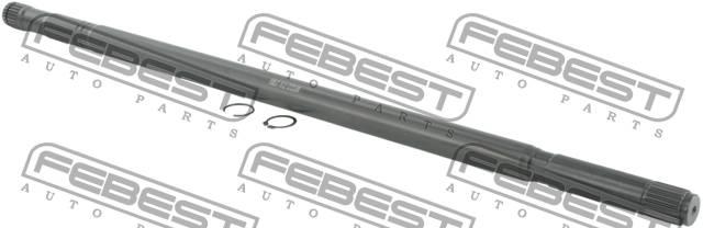 Right axle shaft Febest 0112-ZZT251RH