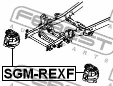 Engine mount left, right Febest SGM-REXF