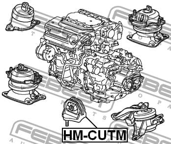 Gearbox mount Febest HM-CUTM