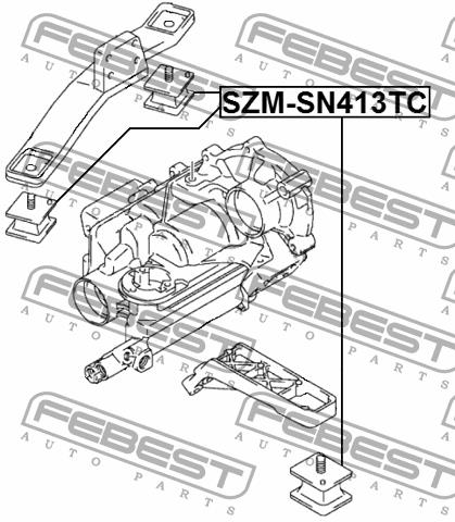 Gearbox mount Febest SZM-SN413TC