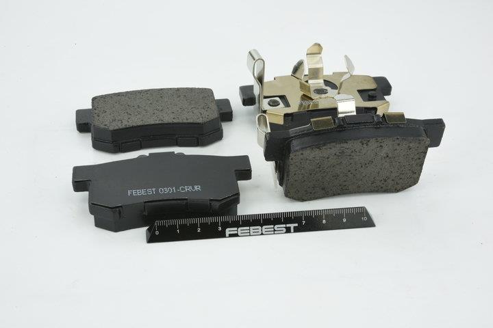 Rear disc brake pads, set Febest 0301-CRVR