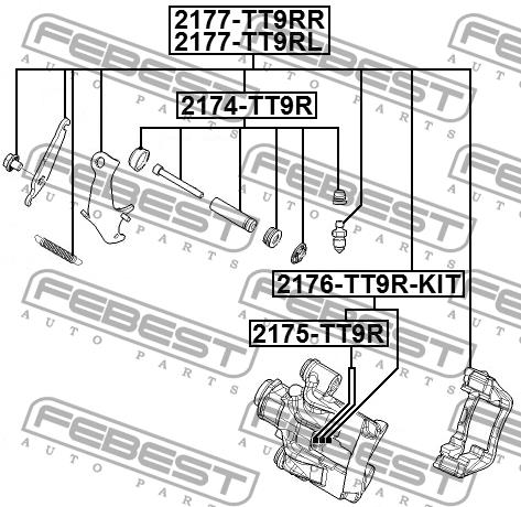 Febest Rear brake caliper piston – price