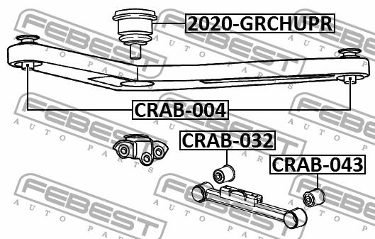 Ball joint Febest 2020-GRCHUPR