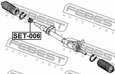 Steering rack repair kit Febest SET-006
