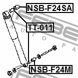 Shock absorber bushing metal Febest TT-011