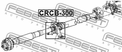 Driveshaft outboard bearing Febest CRCB-300