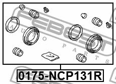 Repair Kit, brake caliper Febest 0175-NCP131R
