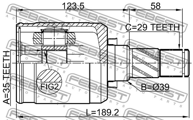 Buy Febest 0211T31MTLH – good price at EXIST.AE!