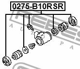 Repair kit for brake cylinder Febest 0275-B10RSR