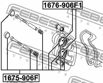 Brake caliper repair kit Febest 1675-906F