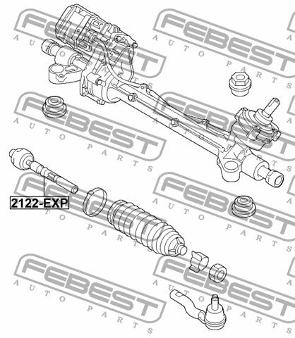 Inner Tie Rod Febest 2122-EXP