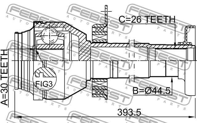 Buy Febest 2311T5MTRH – good price at EXIST.AE!