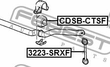 Front stabilizer bush Febest CDSB-CTSF