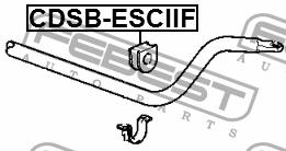 Front stabilizer bush Febest CDSB-ESCIIF