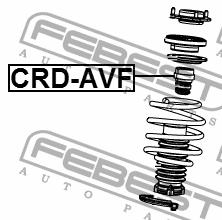 Front shock absorber bump Febest CRD-AVF