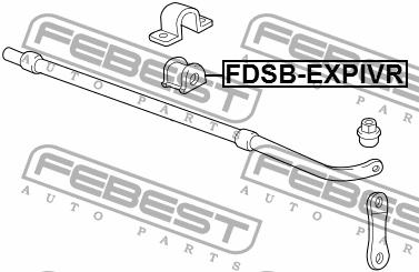 Rear stabilizer bush Febest FDSB-EXPIVR