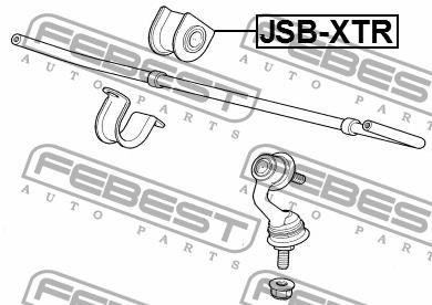 Rear stabilizer bush Febest JSB-XTR