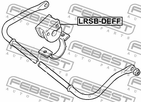 Front stabilizer bush Febest LRSB-DEFF