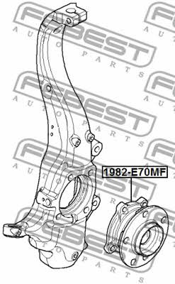 Febest Wheel hub front – price [object Object] PLN