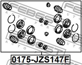 Brake caliper repair kit Febest 0175-JZS147F