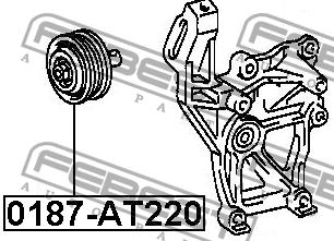 Febest Drive belt tensioner pulley – price [object Object] PLN