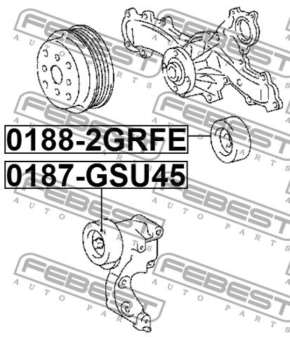 Idler roller Febest 0187-GSU45