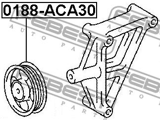 Febest DRIVE BELT IDLER – price 156 PLN