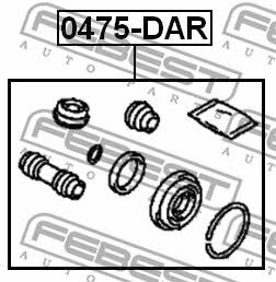 Repair Kit, brake caliper Febest 0475-DAR