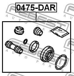 Febest Repair Kit, brake caliper – price 22 PLN