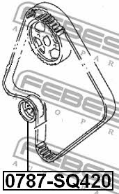 Febest Tensioner pulley, timing belt – price 101 PLN
