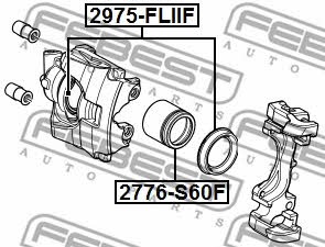 Brake caliper repair kit Febest 2975-FLIIF
