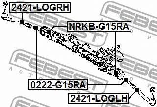 Febest Inner Tie Rod – price 39 PLN
