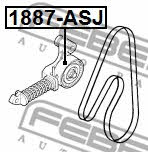 Idler roller Febest 1887-ASJ